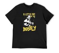 TuoMilky Chris Jericho A Little Bit of The Bubbly Unisex 100% Cotton Short-Sleeve T-Shirts Black XXL