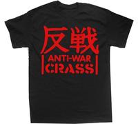 TuoMilky Crass Anti War Discharge Leftover Crack Choking Victim Nausea Subhumans Unisex 100% Cotton Short-Sleeve T-Shirts Black S