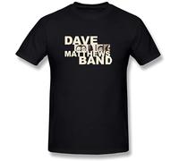 TuoMilky Dave Matthews Band Unisex 100% Cotton Short-Sleeve T-Shirts Black S
