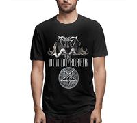 TuoMilky Dimmu Borgir Unisex 100% Cotton Short-Sleeve T-Shirts Black XXL