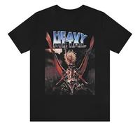 TuoMilky Heavy Metal Movie Heavy Metal 1981 Cartoon Unisex 100% Cotton Short-Sleeve T-Shirts Black XXXL
