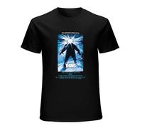 TuoMilky Retro John Carpenter's The Thing Inspired Direct To Garment Printed Unisex 100% Cotton Short-Sleeve T-Shirts Black S