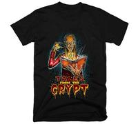 TuoMilky Tales from The Crypt Unisex 100% Cotton Short-Sleeve T-Shirts Black L