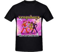 TuoMilky Vengaboys The Party Album Tour Soundtrack Unisex 100% Cotton Short-Sleeve T-Shirts Black S