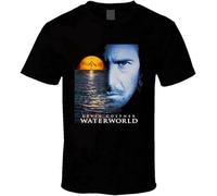 TuoMilky Waterworld Costner Retro 90'S Action Movie Unisex 100% Cotton Short-Sleeve T-Shirts Black M