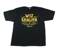 TuoMilky Wiz Khalifa Rolling Papers Piffsburgh Unisex 100% Cotton Short-Sleeve T-Shirts Black S