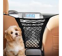 TUONYIS 2 Pezzi Barriera per Auto Universale, Borsa di Stoccaggio Estensibile a 3 Strati, Barriere per Animali Domestici, per viaggi di sicurezza con Animali e Bambini,Divisorio per SUV e Auto (Nero)