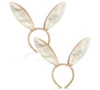 TUONYIS 2 Pezzi Fascia per Orecchi a Forma di Coniglio Cerchietto Orecchie Conigli fascia per capelli di coniglio Orecchie da Coniglietto in Peluche Orecchie da Coniglio Fascia (Marrone) (Marrone)