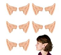 TUONYIS 5 paia di orecchie da elfo, in lattice, orecchie da folletto a punta, protesiche, orecchie da elfo, orecchie da folletto in lattice, per Halloween, Natale, cosplay, accessori per