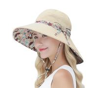 TUONYIS Cappelli da Sole per le Donne, Estate Pieghevole Beach Cappello bifacciale, Traspirante Wide Brim Cappelli UV Protezione Solare Cappelli da Spiaggia per Giardinaggio All'aperto Pesca Escursion