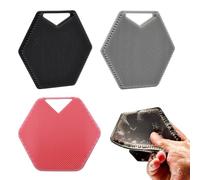 TUONYIS Confezione da 3 spazzole per il corpo in silicone, spazzola per doccia e bagno, strumento per massaggi della pelle, accessori da bagno per uomini e donne, 3 colori (nero, rosa, grigio)