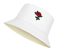 Tuopuda Cappello Pescatore Uomo Donne, Pieghevole Cappello da Pesca in Cotone Cappelli da Spiaggia Protezione del Sole Bucket Hat per Escursionismo Campeggio Viaggio Pesca 56-58cm, Y-Bianca