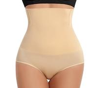 Tuopuda Guaina Contenitiva Donna Mutande Contenitive Pancia Piatta Vita Alta Intimo Contenitivo Modellante Slip Dimagrante Shapewear Senza Cuciture, Beige, L