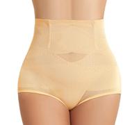 Tuopuda Guaina Contenitiva Donna Pancia Piatta Mutande Contenitivo Modellante Vita Alta Intimo Contenitive Slip Pancera Dimagrante Shapewear Snellente Body Shaper Addominale Compressione, Beige, XL