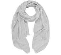 Tuopuda Sciarpa Da Donna Con Stelle Sciarpa Stampata Argento Caldo Stella Sparkle Star Con Stelle Motivo A Stelline Stampa Metallizzata Argento Lucida