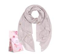 Tuopuda Sciarpa Da Donna Con Stelle Sciarpa Stampata Argento Caldo Stella Sparkle Star Con Stelle Motivo A Stelline Stampa Metallizzata Argento Lucida