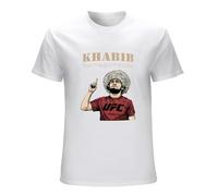 TUOPUKEJI Khabib The Eagle Art Tshirt khabib Nurmagomedov U F C T Shirt Women Men Unisex Shirt Short Sleeve Cotton Tshirt Size M
