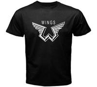 TUOPUKEJI Paul Men's Tee McCartney Wings Logo The Beatle T-Shirt Size S