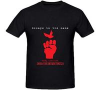TUOPUKEJI Rage Against The Machine Killing in Name Electronica Men O Neck DIY Shirt Black S Size M