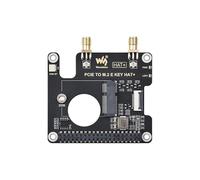 TUOPUOE PCIe a M.2 E KEY HAT per Raspb Pi 5, compatibile con NGFF (M.2 E Key) NIC senza fili Supporta USB BT HAT+ Standard Raspb Pi 5 PCIe HAT