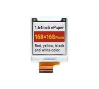 TUOPUONE 1.64inch Quadrato E-Paper E-Ink (G) Raw Display 168 × 168 Pixels Risoluzione Red/Yellow/Black/White SPI Communication