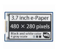 TUOPUONE 3.7inch E-Paper E-Ink Display HAT Compatible with Raspberry Pi Pico 480×280 Pixels Resolution Black/White Colar 4 Grayscale SPI Communication