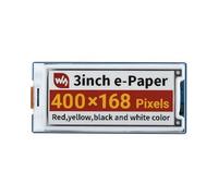 TUOPUONE 3inch modulo e-Paper (G) 400 × 168 Risoluzione SPI Interfaccia Paper-Like Effetto senza Elettricità Rosso/Giallo/Nero/Bianco