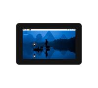 TUOPUONE 7 pollici 720 × 1280 industriale HMI Touch Display per Raspb Pi 4/5 Supporta Dual 4K HDMI Output 10-Point Touch, legame ottico Custodia in lega di alluminio con carta di TF