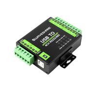 TUOPUONE Convertitore industriale isolato da USB a RS232/485 Chip originale FT4232HL supporta USB a RS232 2-Ch + 2-Ch RS232/485 Supporto per montaggio a parete e supporto per montaggio su guida