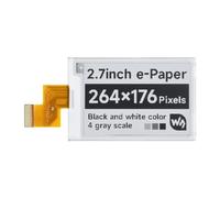 TUOPUONE Display grezzo E-Ink da 2,7 pollici compatibile con Raspberry Pi Risoluzione 264x176 pixel Interfaccia SPI senza PCB Basso Potere Ampio Angolo di Visione Effetto Carta Senza Elettricità