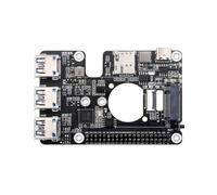 TUOPUONE PCIe a M.2 4G/5G e USB 3.2 HAT Compatibile con Raspberry Pi 5 Compatibile con moduli SIMCom/Quectel 4G/5G RPi 5 HAT Networking ad alta velocità