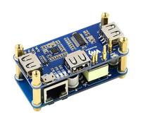 TUOPUONE PoE Ethernet/USB HUB HAT Compatibile con Raspberry Pi Zero 3X Porte USB 2.0 Conforme a 802.3af Adatto per RPi Zero/Zero 2W / Zero W/Zero WH