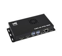 TUOPUONE PoE Mini-computer compatibile con Raspberry Pi Compute Module 4 (non incluso) Custodia in metallo con ventola di raffreddamento veloce e facile da costruire un mini-computer