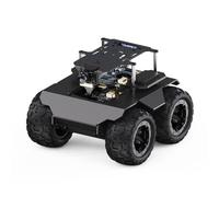 TUOPUONE RaspRover Open-Source 4WD AI Robot Compatibile con Raspberry 4B/5 Dual Controller All-Metal Body Computer Vision Non Incluso Modulo Fotocamera Pan-Tilt, PI4B-4GB Non Incluso