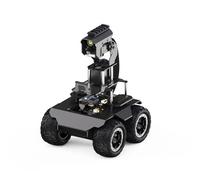 TUOPUONE RaspRover Open-Source 4WD AI Robot Compatibile con Raspberry 4B/5 Dual Controller All-Metal Body Computer Vision Incluso Modulo Fotocamera Pan-Tilt, PI4B-4GB Non Incluso