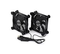 TUOPUONE Ventola di raffreddamento USB 5 V 120 mm, silenziosa, regolabile a 3 velocità, controllo PWM, flusso d'aria elevato, design antivibrazione, compatibile con più dispositivi