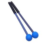 TUOREN 1 paio di bacchette per xilofono in gomma, 22,9 cm, per percussione, per glockenspiel, xilofono, carillon, woodblock e campane (blu)