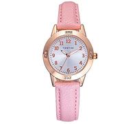 TUOTISI Orologi per ragazze Orologi per studenti adolescenti per donne Guarda per ragazza di 8-15 anni Semplice movimento giapponese Casual Cinturino in pelle Orologi per ragazze orologi da donna