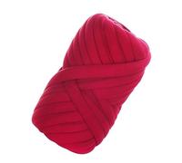 TUOYDJA Filato Grosso per Borse,Filato Marshmallow 500g/1kg Thick Chunky Yarn Cored Cotton Wool Tube Crochet for DIY Blanket Hat Bulky Arm Roving Hand Knitting Spin(Bordeaux 500G)