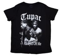 Tupac 2PAC All Eyez on Me Logo ufficiale da donna skinny fit nero