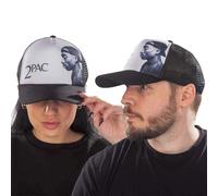Tupac 2Pac Cappellino da Baseball Profile Photo Nuovo Ufficiale Nero Trucker Size One Size