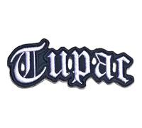 Tupac - 2Pac Tupac Patch Cut Out Logo Nuovo Ufficiale Embroidered Woven Iron On Size One Size