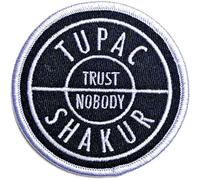 Tupac - 2Pac Tupac Patch Trust Logo Nuovo Ufficiale Embroidered Woven Iron On Size One Size