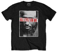 Tupac 'All Eyez On Me' (Nero) T-Shirt - NUOVO E UFFICIALE