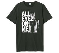Tupac Shakur T Shirt Large Charcoal