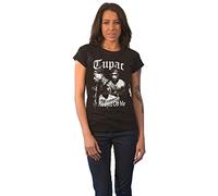 Tupac T Shirt 2Pac all Eyez On Me Logo Nuovo Ufficiale da Donna Boyfriend Fit