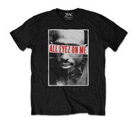 Tupac T Shirt 2Pac all Eyez On Me Logo Nuovo Ufficiale Unisex Nero