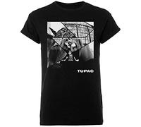Tupac T Shirt 2Pac Broken Up Logo Nuovo Ufficiale Uomo Nero Size M