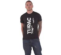 Tupac T Shirt 2Pac Side Photo Logo Nuovo Ufficiale Uomo Nero Size XXL