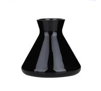 TUPANDY Diffusore in vetro vuoto da 220 ml, ricaricabile, per aromaterapia, accessori per profumi, set di diffusori a bastoncini di ricambio per fai da te, colore: nero